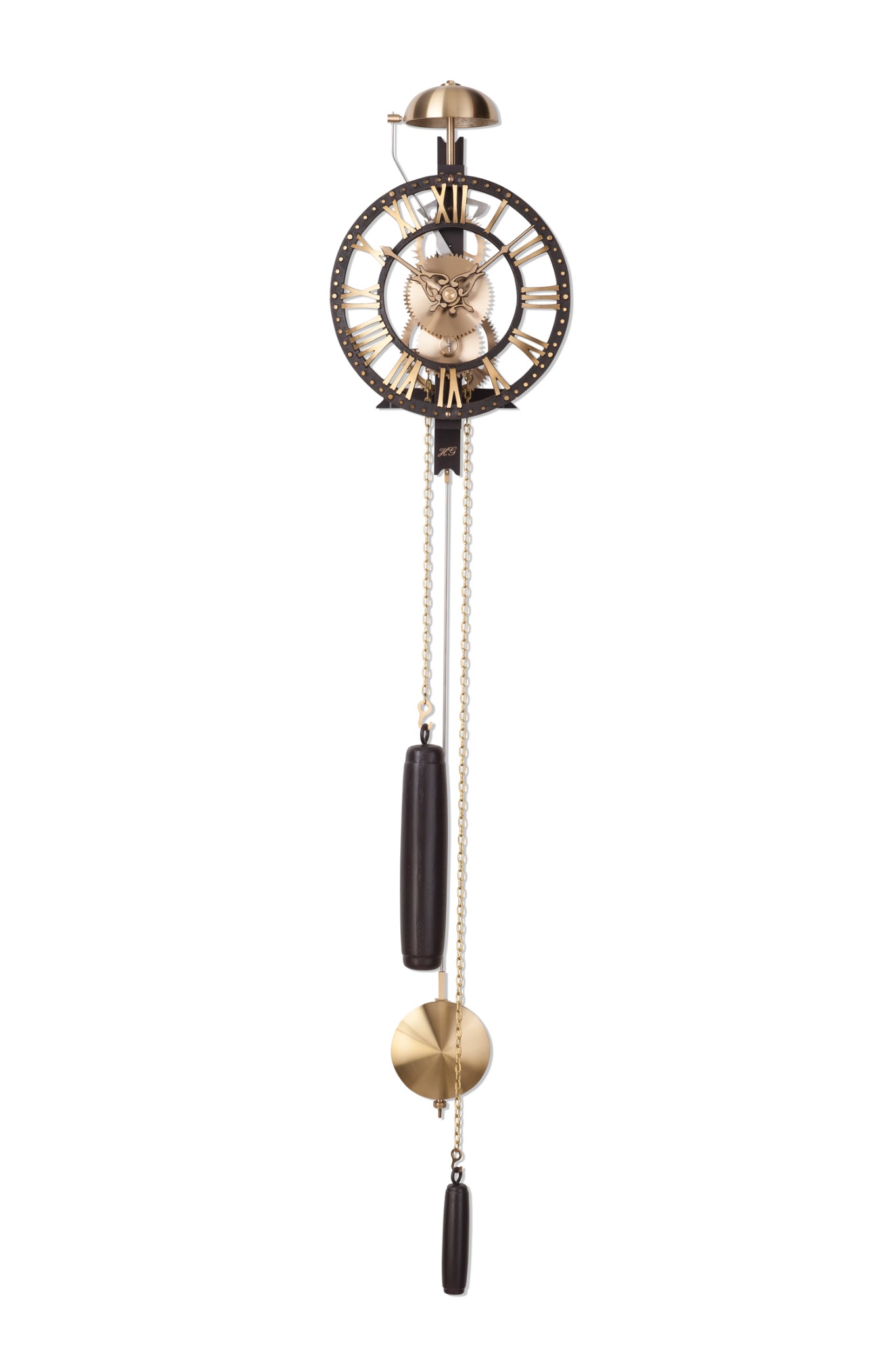 Klassieke klok zwart
